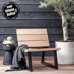 Banco outdoor hout naturel/metaal fauteuil, Huis en Inrichting, Stoelen, Nieuw, Ophalen of Verzenden