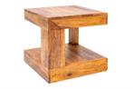 Massief kostbare houten salontafel GIANT 45cm Sheesham Stone, Huis en Inrichting, Tafels | Salontafels, Ophalen of Verzenden, Nieuw