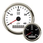 CN toerenteller met bedrijfsurenteller 4000 rpm met Chromen, Watersport en Boten, Ophalen of Verzenden, Nieuw