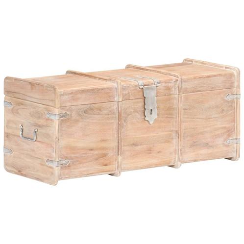 vidaXL Opbergkist 90x40x40 cm massief acaciahout, Huis en Inrichting, Woonaccessoires | Kisten, Nieuw, Verzenden