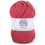 DROPS Merino Extra Fine Uni Colour - 32 donkerroos - Wol G, Hobby en Vrije tijd, Ophalen of Verzenden, Nieuw