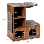 Kattenmeubels met Grotmatten Kattenspeelhuis Houten Krabpaal, Dieren en Toebehoren, Katten-accessoires, Nieuw, Verzenden
