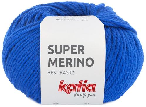Katia Super Merino - 45 blauw - Wol/Acryl Garen, Hobby en Vrije tijd, Breien en Haken, Ophalen of Verzenden