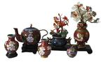 Verzameling van 6 Total Brown miniaturen - cloisonne -