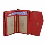 HillBurry VL77703 Dames Rits Portemonnee - Leer - Rood, Sieraden, Tassen en Uiterlijk, Portemonnees, Overige merken, Verzenden