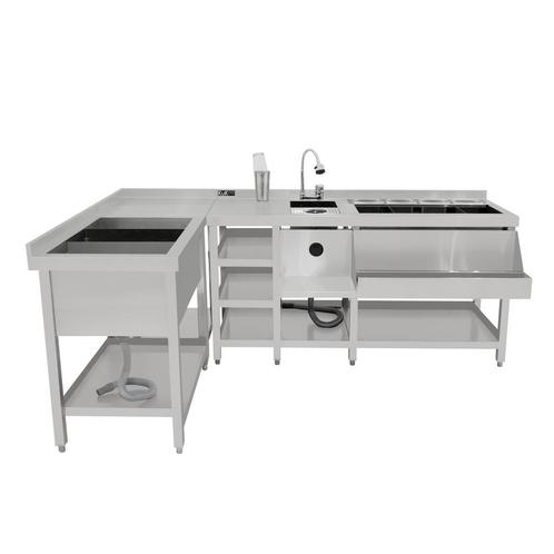 Deluxe Cocktail Bar Station met Ijsbak & Modulaire, Zakelijke goederen, Horeca | Meubilair en Inrichting, Verzenden