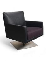 Montis Impala fauteuil, leder-stof combinatie, Overige plaatsen, Ophalen of Verzenden, Gebruikt, Stoel