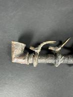 Pijp - Hout, Koper, Leder, Antiek en Kunst, Kunst | Niet-Westerse kunst