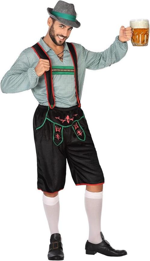 Oktoberfest Kostuum Heren Zwart/Groen, Kleding | Heren, Carnavalskleding en Feestkleding, Nieuw, Ophalen of Verzenden
