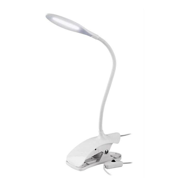 2dekans | Moderne LED lamp met Klemspot 230x410mm Wit – USB,, Huis en Inrichting, Lampen | Tafellampen, Nieuw, Ophalen of Verzenden