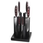 Yaxell Super Gou Messenset – 7-delig – Magnetisch Tower, Ophalen of Verzenden, Nieuw, Overige materialen, Bestekset