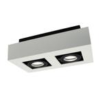 Spectrum - Moderne plafondspot GU10 tweevoudig wit, Huis en Inrichting, Lampen | Plafondlampen, Verzenden, Nieuw, Trendy verlichting