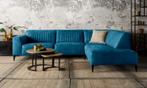 Hoekbank Aspen - hoekbanken - Blauw, Huis en Inrichting, Nieuw, Leer