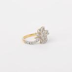 Ring - 14 karaat Geel goud - 0.87ct. tw. Diamant, Sieraden, Tassen en Uiterlijk, Ringen, Nieuw