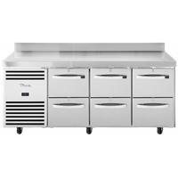Koelwerkbank met 3x 2 laden | Met achteropstand | TCR1/3-CL-, Zakelijke goederen, Horeca | Keukenapparatuur, Ophalen of Verzenden