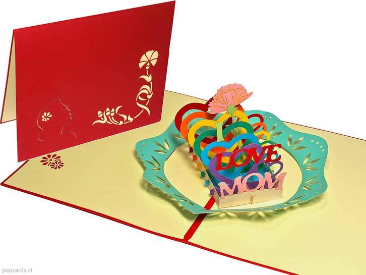 Moederdag! Pop-up moederdagkaart voor de allerliefste moeder, Diversen, Wenskaarten, Verzenden