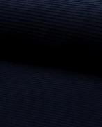 Jersey Corduroy Navy, Hobby en Vrije tijd, Stoffen en Lappen, Nieuw, Blauw