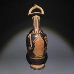 Oud-Grieks Keramiek Amfora. 4e eeuw v.Chr. 29,5 cm hoog.