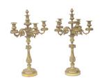 Paar Napoleon III bronzen kandelabers, Frankrijk 19e eeuw, Antiek en Kunst, Curiosa en Brocante
