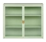 Wandkast met Deuren – Glas & IJzer, 3 Planken, Modern Design, Huis en Inrichting, Keuken | Keukenelementen, Verzenden, Nieuw