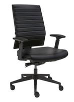 Bureaustoelen Haris Bureaustoel Deluxe Zwart Leatherlook, Ophalen of Verzenden, Nieuw in verpakking