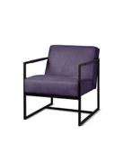 Fauteuil Star - fauteuils - Paars, Nieuw, Leer