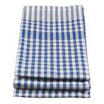 GGM Gastro | (300 stuks) Theedoek Ruit - 50 x 70 cm - Blauw, Huis en Inrichting, Keuken | Textiel, Verzenden, Nieuw, Blauw, Theedoek of Handdoek
