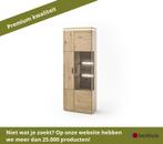 MCA Barcelona Combinatievitrine Hout/Bianco - Braun, Ophalen of Verzenden, Nieuw, Overige materialen