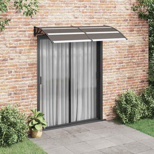 vidaXL Deurluifel 200x100 cm PC zwart, Tuin en Terras, Zonneschermen, Nieuw, Verzenden