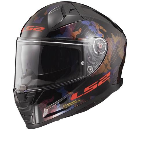 LS2 FF811 Vector II Kamo Glanzend Zwart Blauw-06, Motoren, Kleding | Motorhelmen, Integraalhelm, Heren, 3XL of groter, Nieuw met kaartje