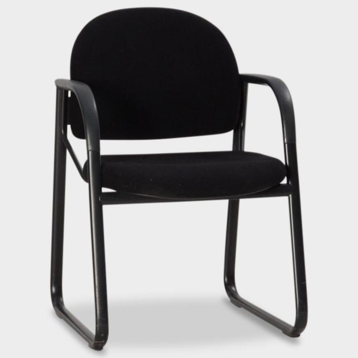 Ahrend 4200 vergaderstoel, zwart, buisframe onderstel, Huis en Inrichting, Stoelen, Ophalen of Verzenden