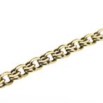 Gouden Prince of Wales schakel ketting | 46 cm, Ophalen of Verzenden, Gebruikt, Overige kleuren, Goud