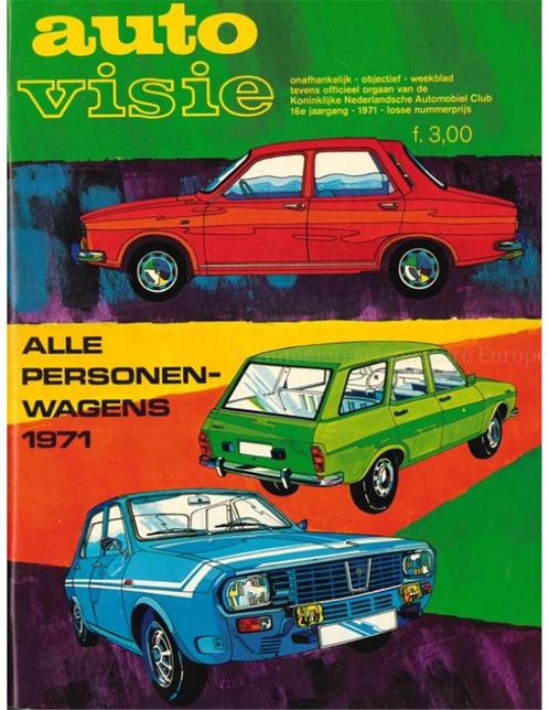 1971 AUTOVISIE MAGAZINE 07 NEDERLANDS, Boeken, Auto's | Folders en Tijdschriften