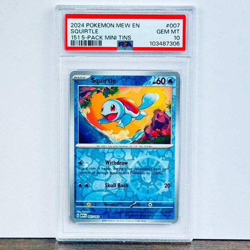 Pokémon Graded card - Squirtle Cosmos - Pokémon - PSA 10, Hobby en Vrije tijd, Verzamelkaartspellen | Pokémon