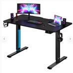 In hoogte verstelbaar bureau zwart 140x60x73-118cm, Huis en Inrichting, Stoelen, Verzenden, Nieuw