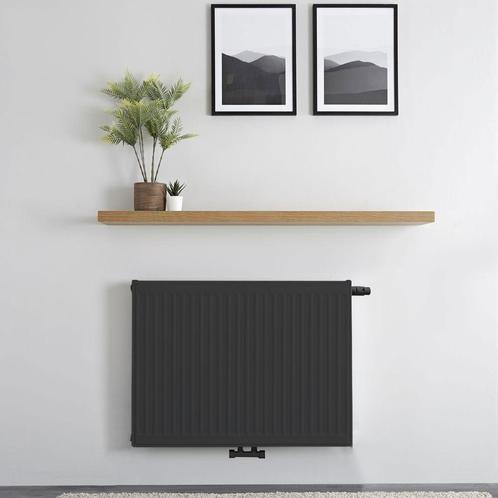 60x120 T11 - Paneelradiator C8 geribbeld Mat Zwart, Doe-het-zelf en Verbouw, Verwarming en Radiatoren, Ophalen of Verzenden