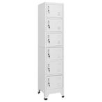 vidaXL Lockerkast 38x40x180 cm staal lichtgrijs, Huis en Inrichting, Kasten | Lockerkasten, Verzenden, Nieuw