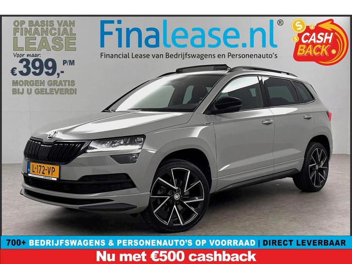 Škoda Karoq 1.5 TSI ACT 150PK Sportline Business Pano Sfeer, Auto's, Skoda, Lease, Automaat, SUV of Terreinwagen, Benzine, Apple Carplay