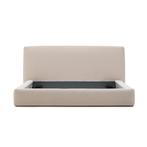 *WOONWINKEL* Kave Home Blok Luxe Bedframe Beige Stof 180x200, Verzenden, Nieuw, Beige