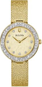 Bulova 98L321 Crystal Collection dameshorloge, Overige merken, Staal, Staal, Verzenden
