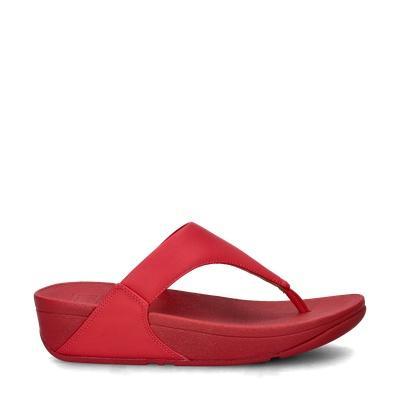 Fitflop Lulu Leather slippers voor dames in het Rood, Kleding | Dames, Schoenen, Slippers, Rood, Nieuw, Verzenden