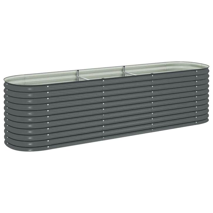 Extra Grote Plantenbak Grijs 320x80x81 | OP = OP!, Tuin en Terras, Bloembakken en Plantenbakken, 60 cm of meer, 100 cm of meer