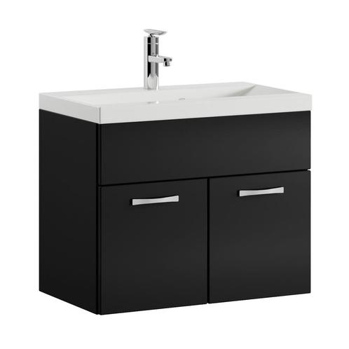 Badkamermeubel Montreal Set 01 60 x 35 cm Zwart Badmeubel, Huis en Inrichting, Badkamer | Badkamermeubels, Nieuw, Wastafelkast