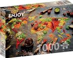 World Map in Spices Puzzel (1000 stukjes) | Enjoy Puzzle -, Verzenden, Nieuw
