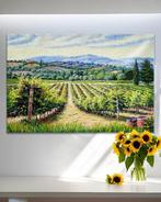 CleliaArt - Vineyard Serenity, Antiek en Kunst, Kunst | Schilderijen | Modern