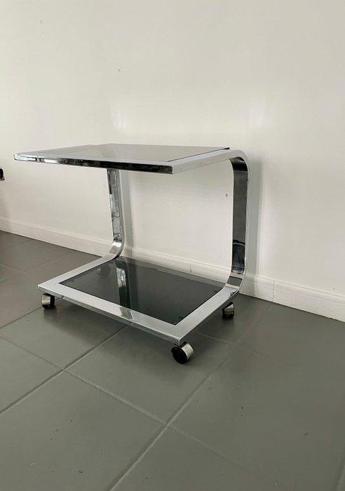 Dico - Bijzettafel - Chroom, Glas - DICO Bijzettafel, Antiek en Kunst, Antiek | Meubels | Stoelen en Banken