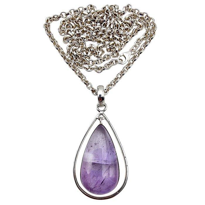 Zonder Minimumprijs - Halsketting Zilver - Amethist, Sieraden, Tassen en Uiterlijk, Kettingen