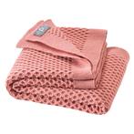 Disana - wollen (wikkel)deken honingraat (soft pink 80 x 100, Kinderen en Baby's, Nieuw