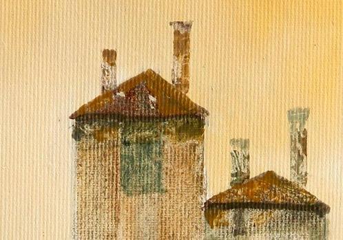Guido Borelli - frazione grigia, Antiek en Kunst, Kunst | Schilderijen | Modern