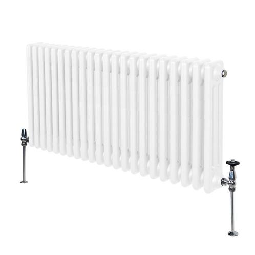 Traditionele 3 Kolom Radiator - 600 x 1012mm - Wit, Doe-het-zelf en Verbouw, Verwarming en Radiatoren, Verzenden